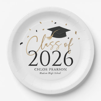 Assiettes en carton pour la remise des diplômes de