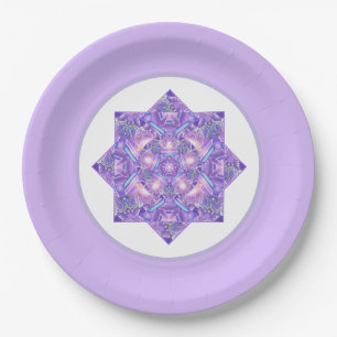 Assiettes En Carton Pourpre W1