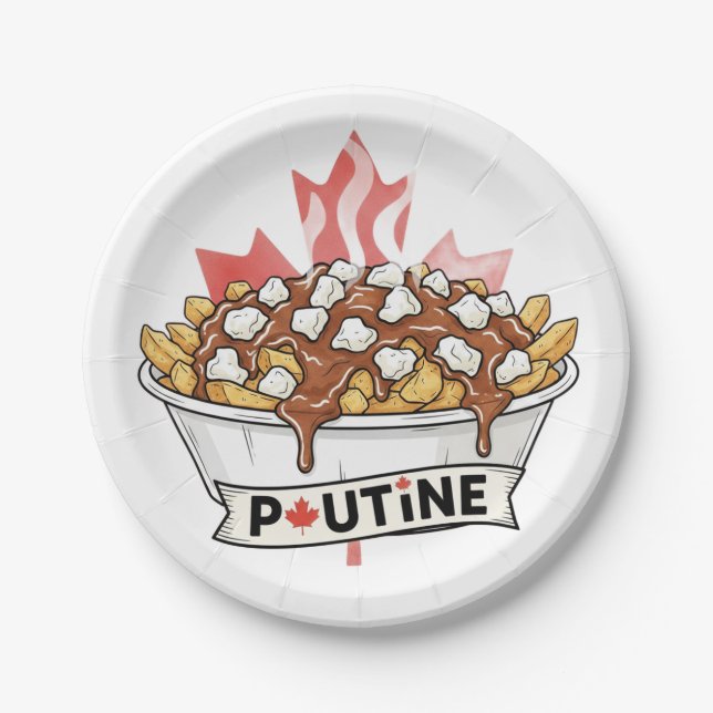 Assiettes En Carton Poutine (Devant)