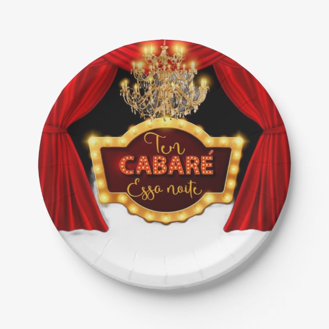 Assiettes En Carton prato de papel (Devant)