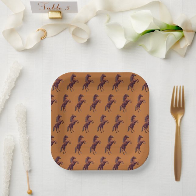 Assiettes En Carton Premier Rodéo (Mariage)