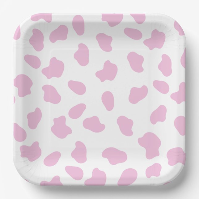 Assiettes En Carton Premier Rodéo rose fille fille anniversaire (Recto)