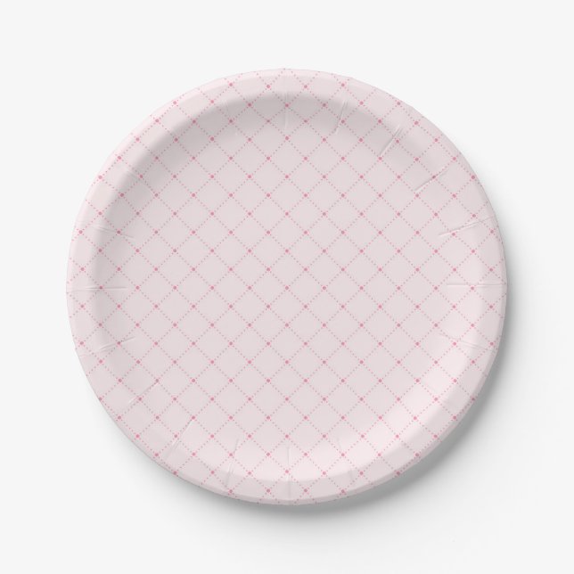 Assiettes En Carton Premier Rodéo rose fille fille anniversaire (Devant)