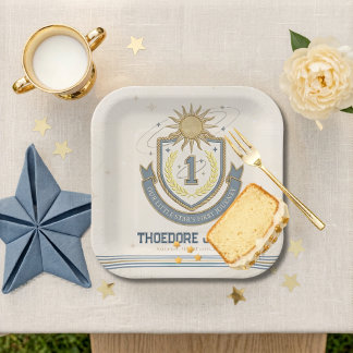 Assiettes En Carton Premier Tour Autour du Soleil Joyeux Anniversaire