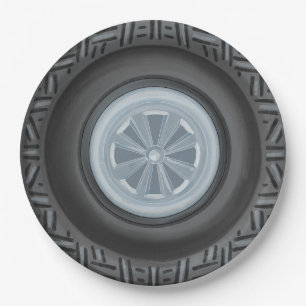 Assiettes En Carton Premier tour ou deux circuits rapides Anniversaire