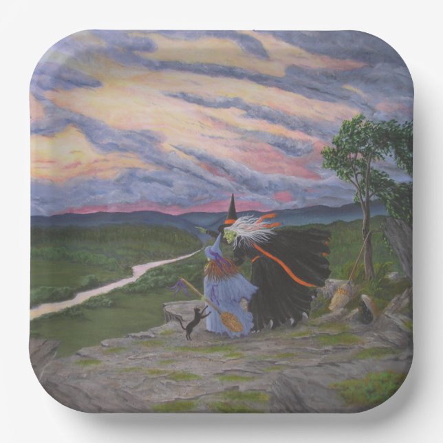 Assiettes En Carton "Premier vol" (Recto)