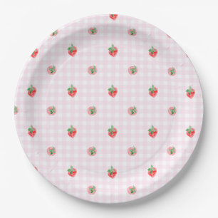 Assiettes En Carton Première aquarelle de Preppy Berry Birthday Strawb