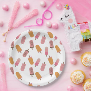 Assiettes En Carton Prêt à pop Baby shower Popsicles mignonne