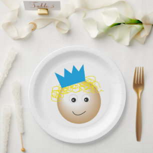 Assiettes En Carton prince en conte de fées, joyeux anniversaire