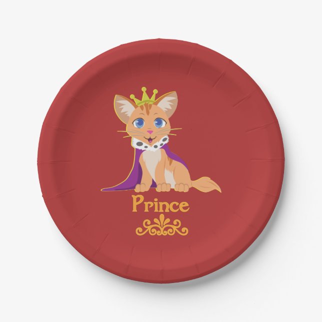 Assiettes En Carton Prince Kitten (Devant)