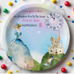 Assiettes En Carton Princess Birthday Kids<br><div class="desc">Il était une fois une petite princesse se tournait...  Ligne d'anniversaire qui peut être modifiée. Invitations et autres offres de fête d'anniversaire... Joyeux anniversaire!</div>