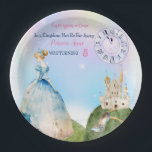 Assiettes En Carton Princess Birthday Kids<br><div class="desc">Il était une fois une petite princesse se tournait...  Ligne d'anniversaire qui peut être modifiée. Invitations et autres offres de fête d'anniversaire... Joyeux anniversaire!</div>