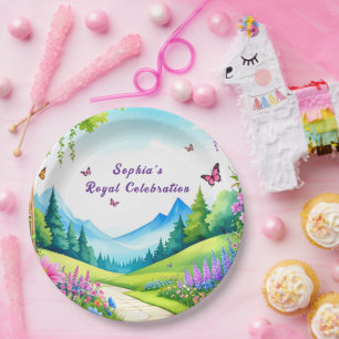 Assiettes En Carton Princess Castle Plaques de papier fête d'anniversa