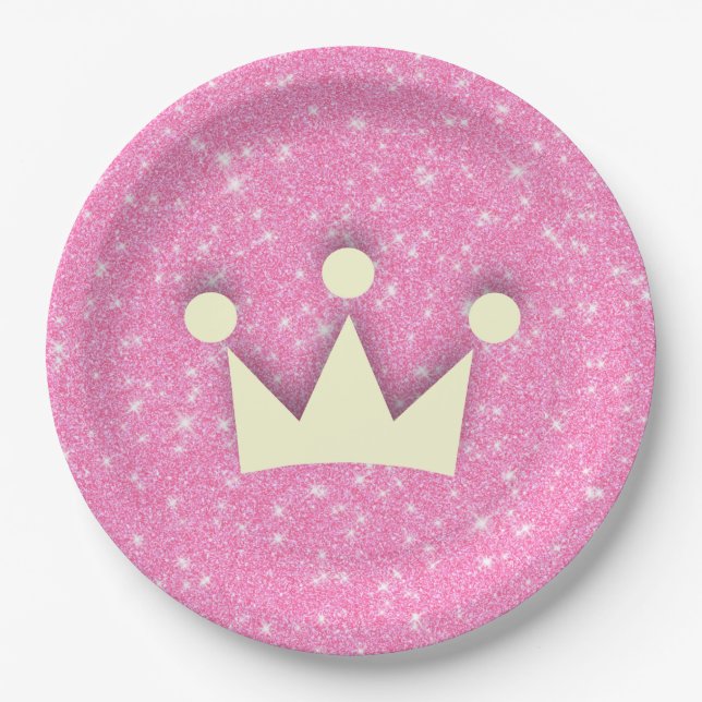 Assiettes En Carton Princesse (Devant)
