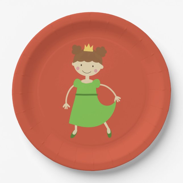 Assiettes En Carton Princesse avec du charme (Devant)