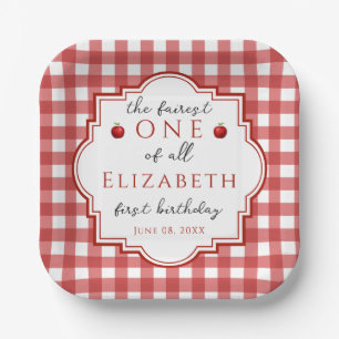 Assiettes En Carton Princesse de conte de fées la plus belle Plaid Rou