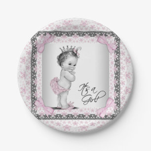 Assiettes En Carton Princesse vintage baby shower