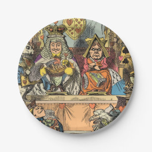 Assiettes En Carton Procès d'Alice, le valet de cœur vintage