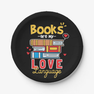Assiettes En Carton Professeur Cadeaux Les Livres Sont Ma Langue D'A