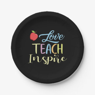 Assiettes En Carton Professeur Cadeaux   Love Teach Inspire