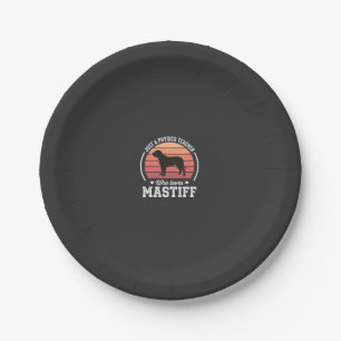 Assiettes En Carton Professeur de physique Mastiff amateur de chiens