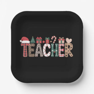 Assiettes En Carton Professeur Noël Vie Enseigner Amour Inspirant