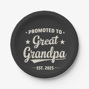 Assiettes En Carton Promoté pour le cadeau de famille Great Grand-père