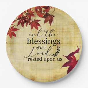 Assiettes En Carton PSALM 90:17 Bénédiction du Seigneur reposait sur n