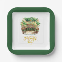 Pub St. Patrick's Day Personnalisé Aquarelle