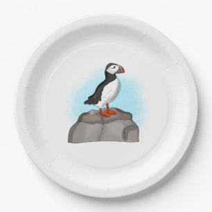 Assiettes En Carton Puffin à main fine