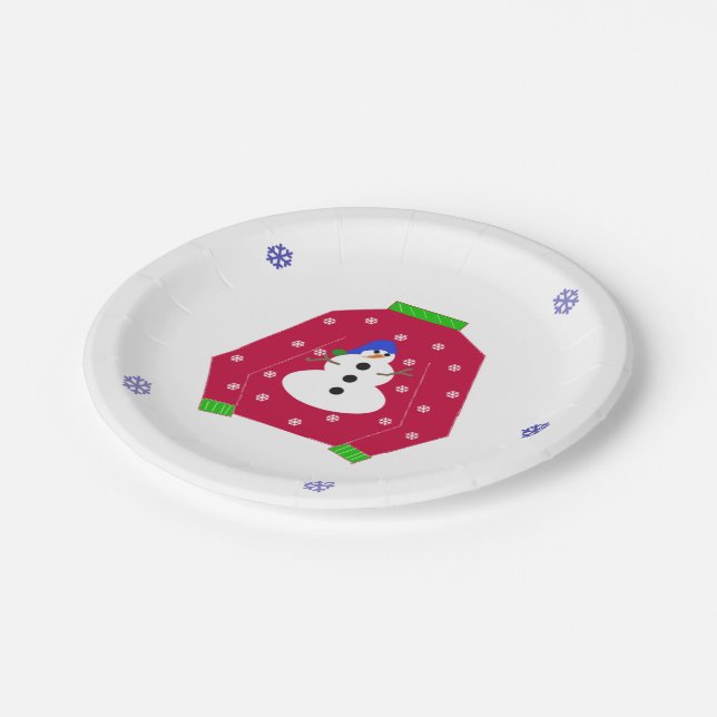 Assiettes En Carton Pull de Noël laid (Angle)