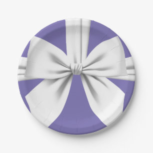 Assiettes En Carton Purple Elegant Fancy Tiffany Anniversaire Vaissell
