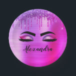 Assiettes En Carton Purple Glitter Sparkle Eyelashes Monogram<br><div class="desc">Purple Faux Foil Parties scintillant d'étincelle métallique broyée Monogramme de métal brossé Nom et cils initiaux (cils),  Extensions d'éyélash et plaques de papier d'yeux. Le design fait le cadeau parfait pour 16 ans,  mariage,  douche nuptiale,  anniversaire,  baby shower ou bachelorette pour quelqu'un à la recherche d'un style cool tendance.</div>