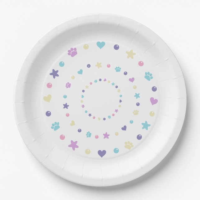 Assiettes En Carton Purrmaid (Devant)
