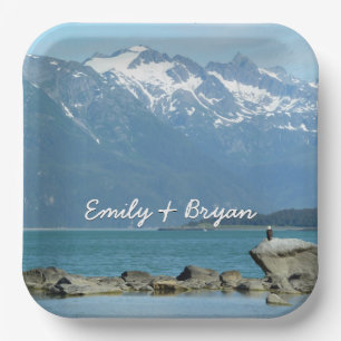 Assiettes En Carton Pygargue à tête blanche à Skagway en Alaska