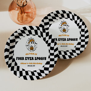 Assiettes En Carton Quatre fois une fête d'anniversaire effrayante Hal
