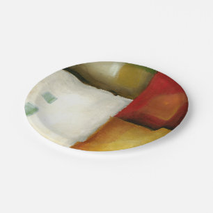 Assiettes En Carton Quatre rectangles colorés par Chariklia Zarris