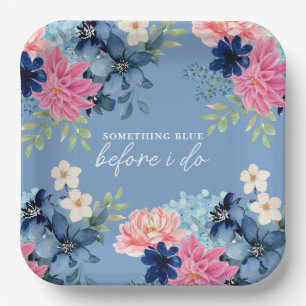 Assiettes En Carton Quelque chose de bleu avant de faire douche de nag