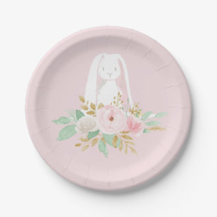 Assiettes En Carton Quelques plateaux d'anniversaire Bunny floral et r