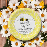 Assiettes En Carton Qu'est-ce que Baby Bee Genre Revela Party<br><div class="desc">Célébrez dans le style avec ces femmes branchées révéler des plaques de papier de fête. Le design est facile à personnaliser avec votre propre libellé et votre famille et vos amis seront ravis de voir ces fabuleuses assiettes de fête.</div>