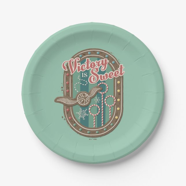Assiettes En Carton QUIDDITCH™ Victory est Sweet Holiday Cookie Graphi (Devant)