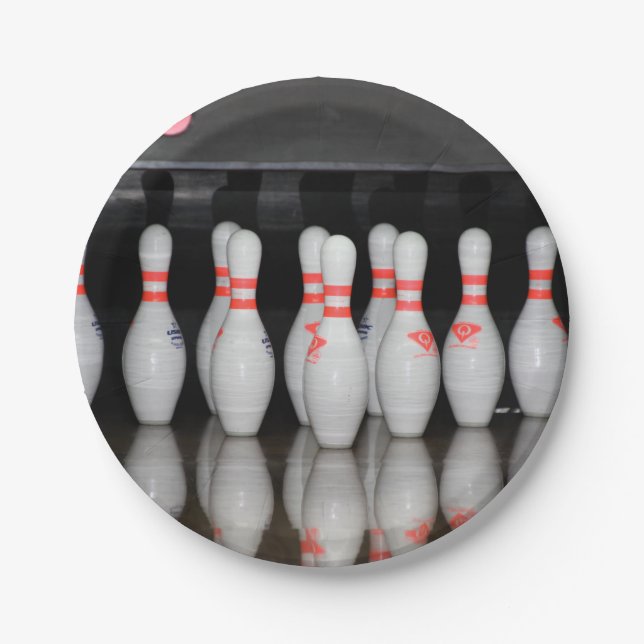 Assiettes En Carton Quille de qu bowling (Devant)