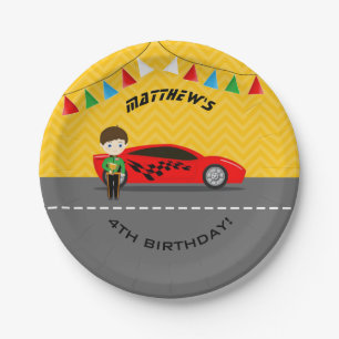 Assiettes En Carton Race Car