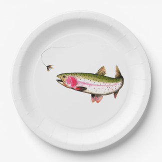 Assiettes En Carton Rainbow Trout Fly