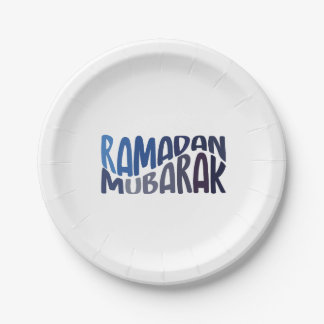 Assiettes En Carton Ramadan Moubarak citation islamique