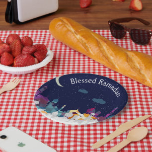 Assiettes En Carton Ramadan Moubarak nuits arabes Cadeaux orientaux