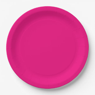 Assiettes En Carton Raspberry Swatch Match