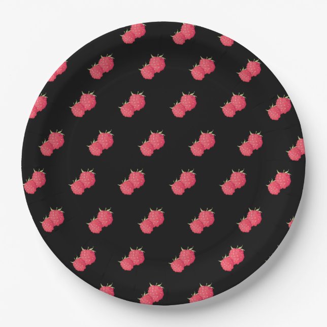 Assiettes En Carton Raspberrys (Devant)