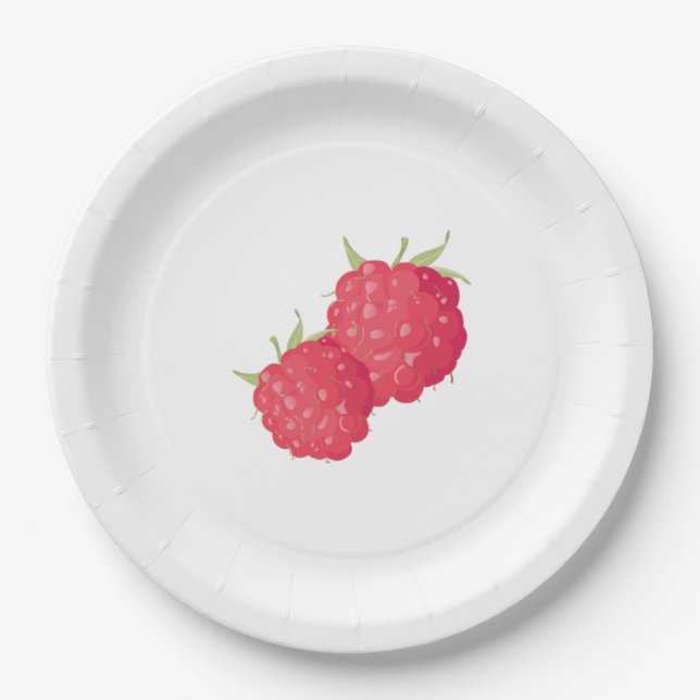 Assiettes En Carton Rasperry (Devant)