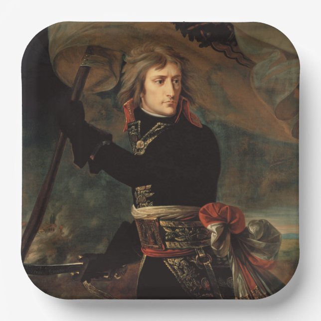Assiettes En Carton Rassemblement de Napoléon Bonaparte à la bataille  (Recto)